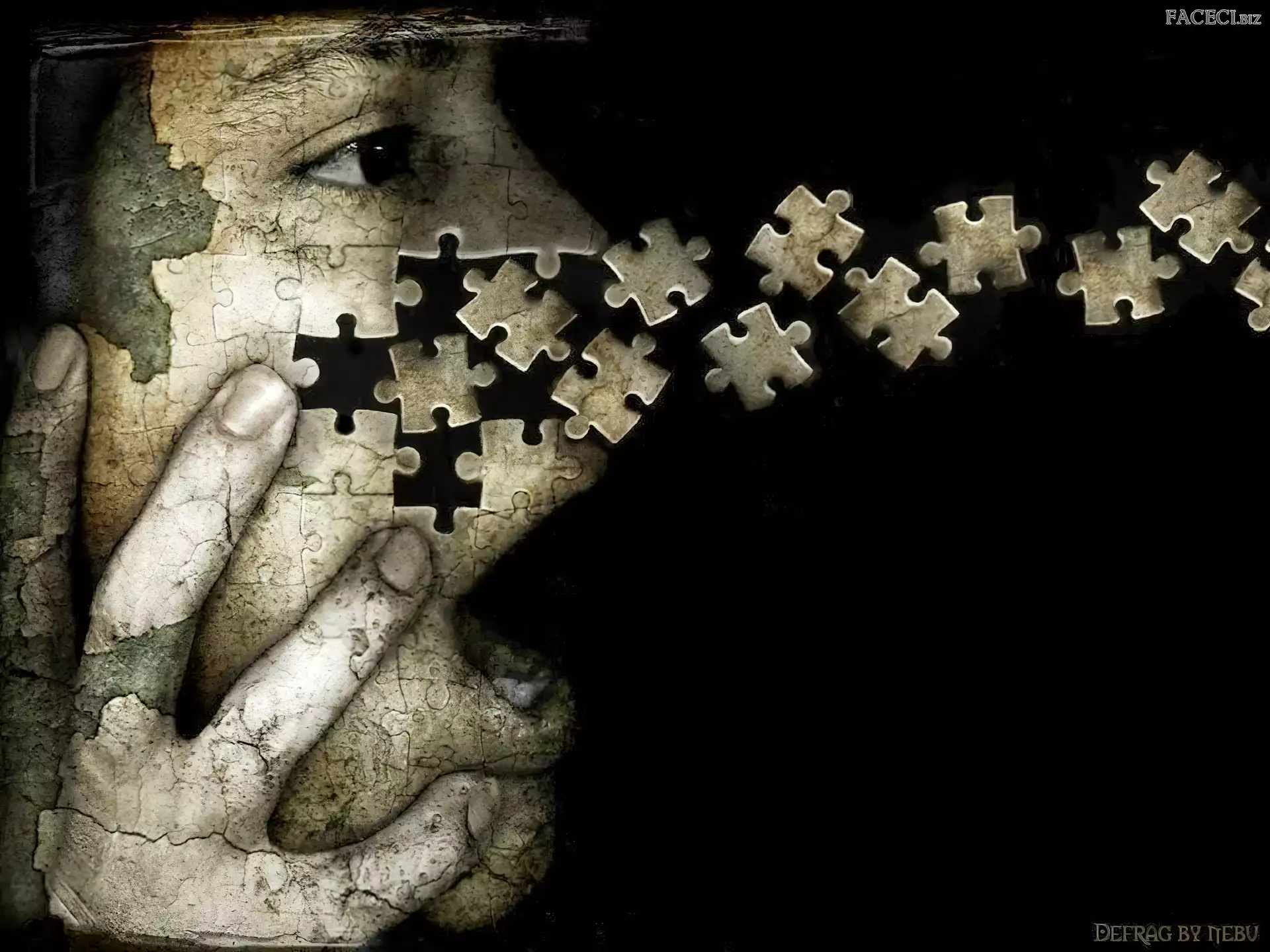 Puzzle, Twarz, Mężczyzny